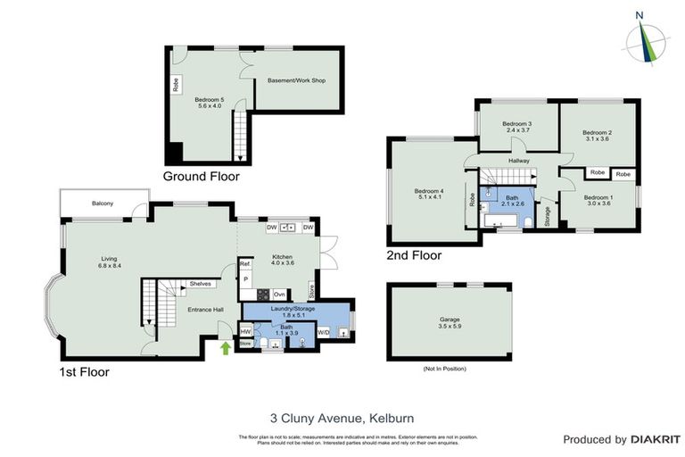 Photo of property in 3 Cluny Avenue, Kelburn, Wellington, 6012