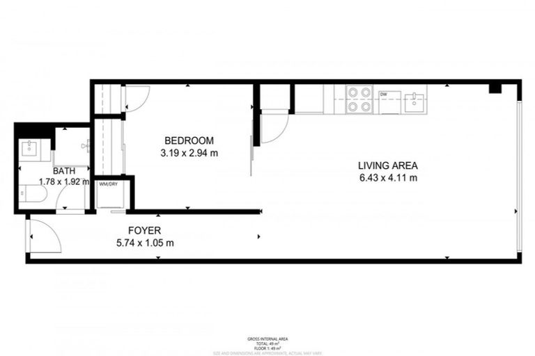 Photo of property in Vsp Nothern Tower, 1203/166 Victoria Street, Te Aro, Wellington, 6011