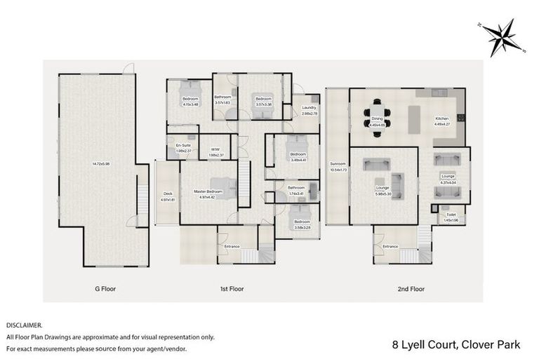 Photo of property in 8 Lyell Court, Clover Park, Auckland, 2019