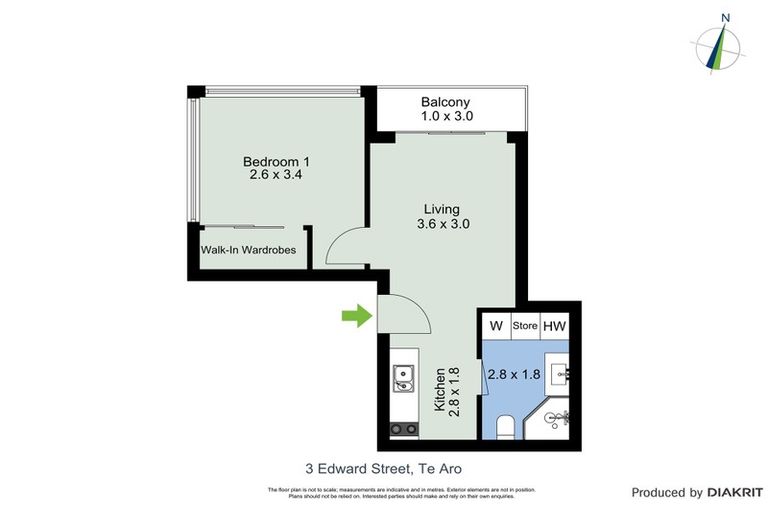 Photo of property in Edward Street Apartments, 55/3 Edward Street, Te Aro, Wellington, 6011