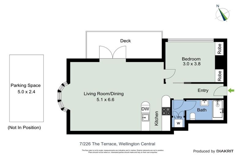 Photo of property in 7/226 The Terrace, Wellington Central, Wellington, 6011