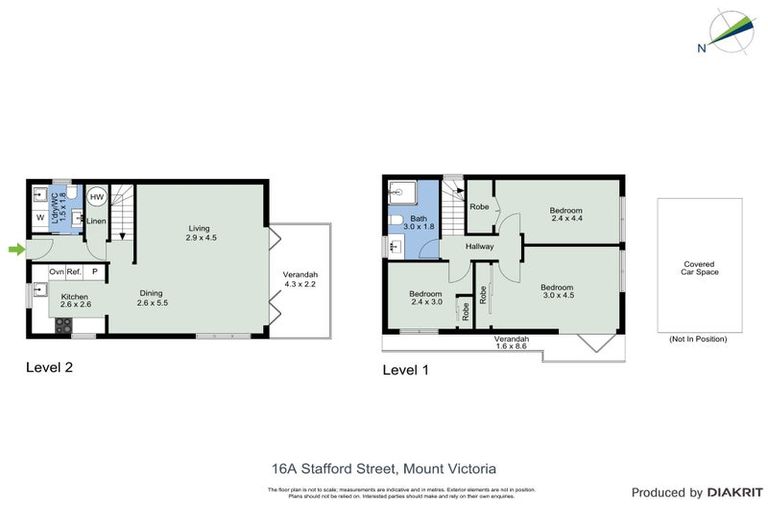 Photo of property in 16a Stafford Street, Mount Victoria, Wellington, 6011