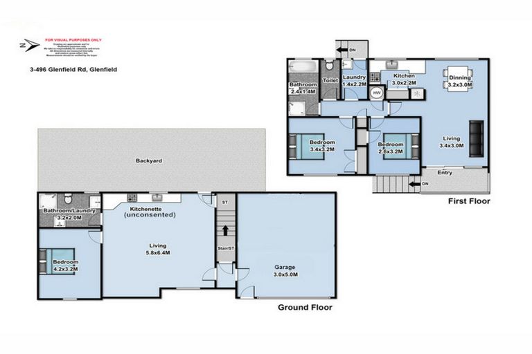 Photo of property in 4/496 Glenfield Road, Glenfield, Auckland, 0629