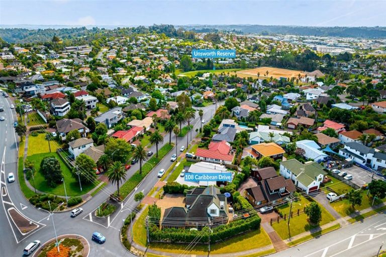 Photo of property in 108 Caribbean Drive, Unsworth Heights, Auckland, 0632
