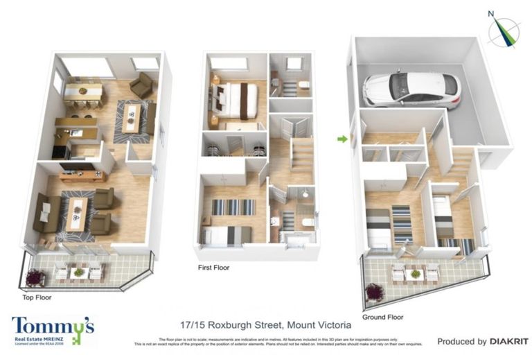 Photo of property in 17/15 Roxburgh Street, Mount Victoria, Wellington, 6011