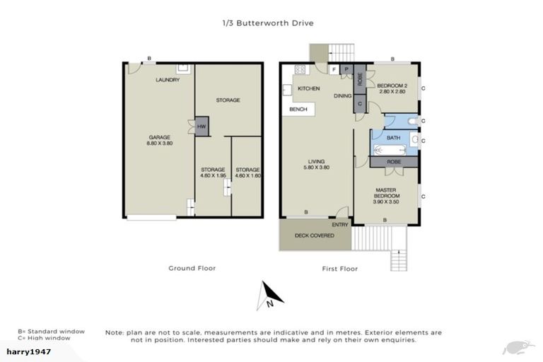 Photo of property in 1/3 Butterworth Drive, Glendene, Auckland, 0602