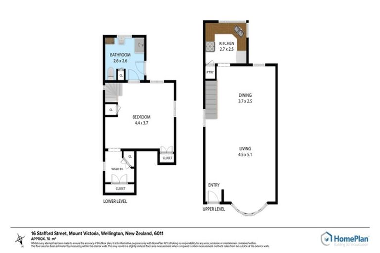 Photo of property in 16 Stafford Street, Mount Victoria, Wellington, 6011