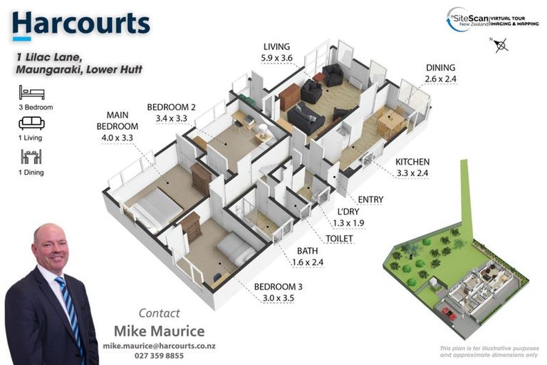 Photo of property in 1 Lilac Lane, Maungaraki, Lower Hutt, 5010