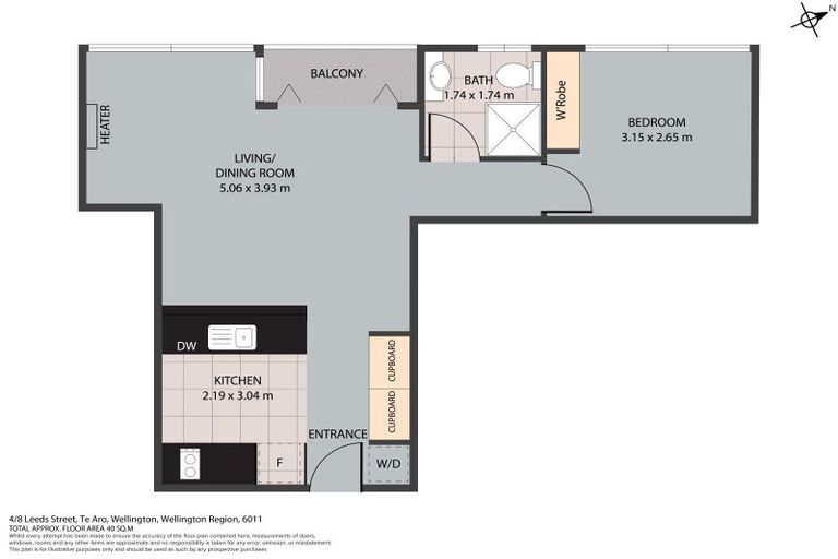 Photo of property in Hannahs Corner, 4/8 Leeds Street, Te Aro, Wellington, 6011