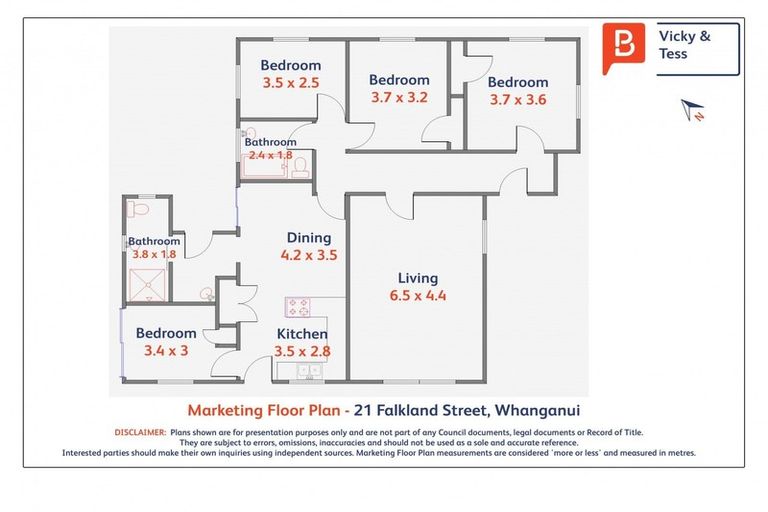 Photo of property in 21 Falkland Street, Whanganui East, Whanganui, 4500