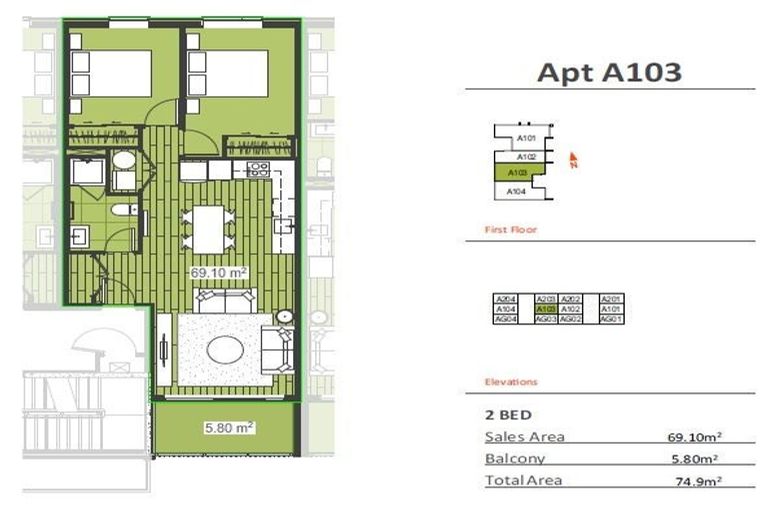 Photo of property in 103/8a Ko Street, Northcote, Auckland, 0627