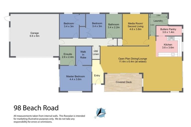 Photo of property in 98 Beach Road, Mellons Bay, Auckland, 2014