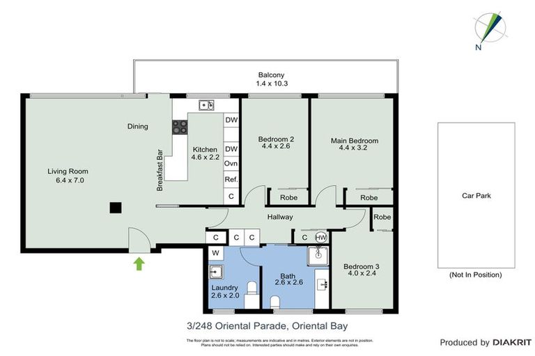 Photo of property in Oriana Apartments, 248 Oriental Parade, Oriental Bay, Wellington, 6011
