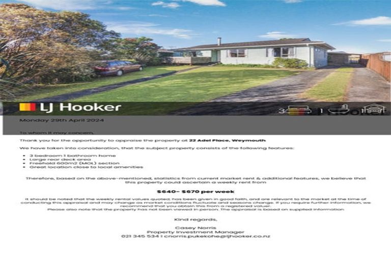 Photo of property in 22 Adel Place, Weymouth, Auckland, 2103