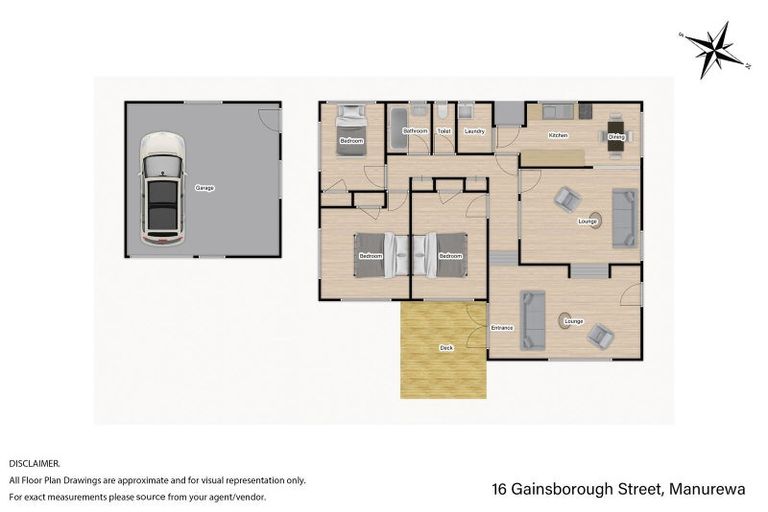 Photo of property in 16 Gainsborough Street, Manurewa, Auckland, 2102