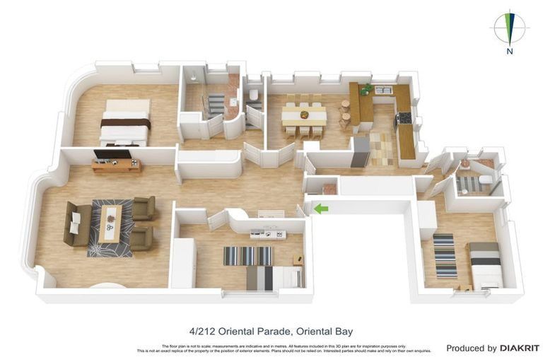 Photo of property in Anscombe Apartments, 212 Oriental Parade, Oriental Bay, Wellington, 6011