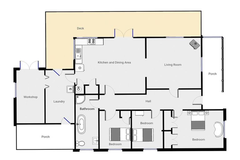 Photo of property in 37 Kiharoa Street, Otaki Beach, Otaki, 5512