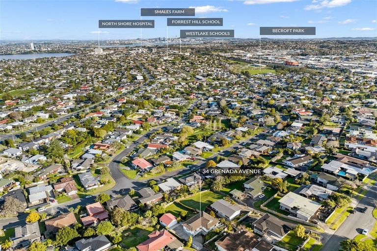 Photo of property in 34 Grenada Avenue, Forrest Hill, Auckland, 0620