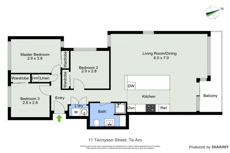 Photo of property in Republic Apartments, 4a/11 Tennyson Street, Te Aro, Wellington, 6011
