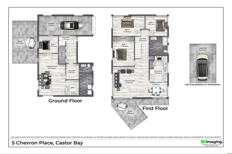 Photo of property in 5 Chevron Place, Castor Bay, Auckland, 0620