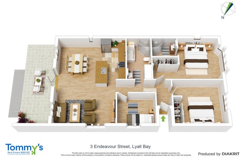 Photo of property in 3 Endeavour Street, Lyall Bay, Wellington, 6022