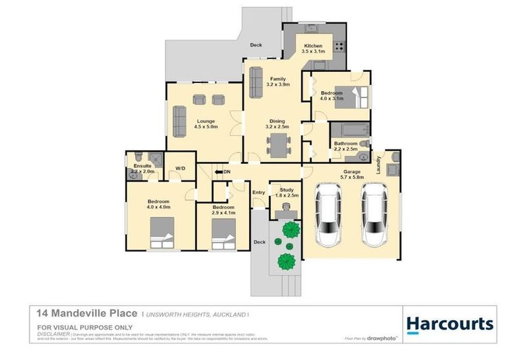 Photo of property in 14 Mandeville Place, Unsworth Heights, Auckland, 0632