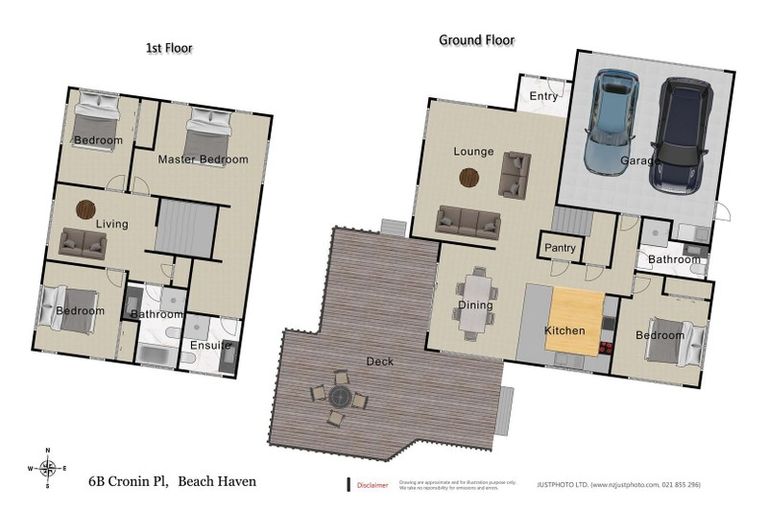 Photo of property in 6b Cronin Place, Beach Haven, Auckland, 0626