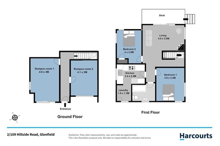 Photo of property in 2/85 Diana Drive, Glenfield, Auckland, 0627