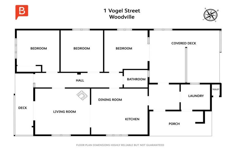 Photo of property in 1 Vogel Street, Woodville, 4920