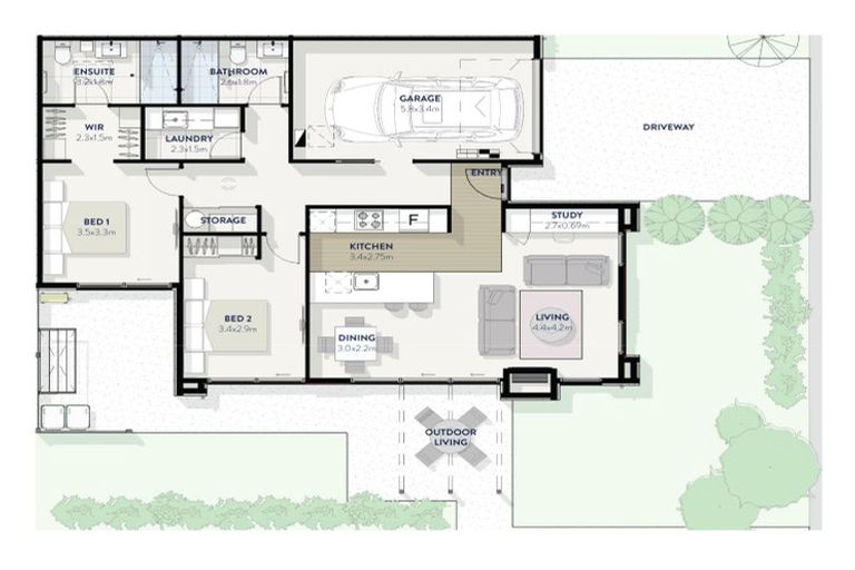 Photo of property in 1 Camellia Lane, Carterton, 5713