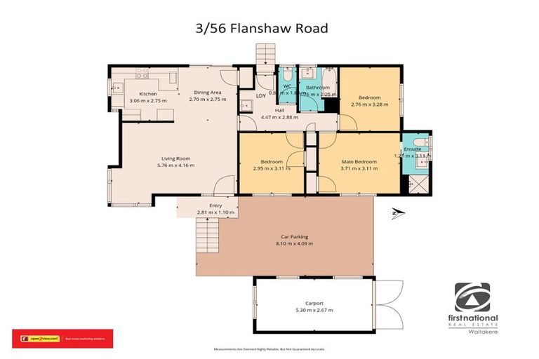 Photo of property in 3/56 Flanshaw Road, Te Atatu South, Auckland, 0610