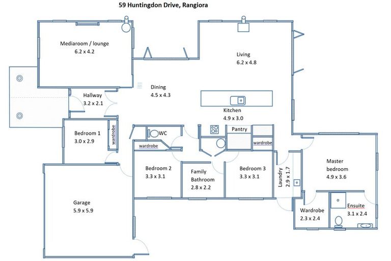 Photo of property in 59 Huntingdon Drive, Rangiora, 7400
