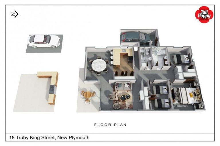 Photo of property in 18 Truby King Street, Merrilands, New Plymouth, 4312