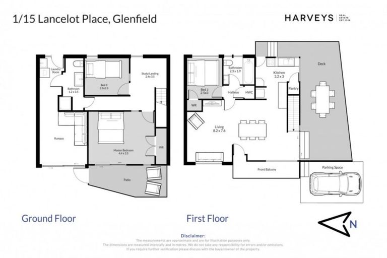 Photo of property in 1/15 Lancelot Place, Glenfield, Auckland, 0629