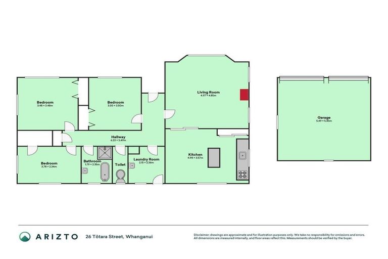 Photo of property in 26 Totara Street, Tawhero, Whanganui, 4501