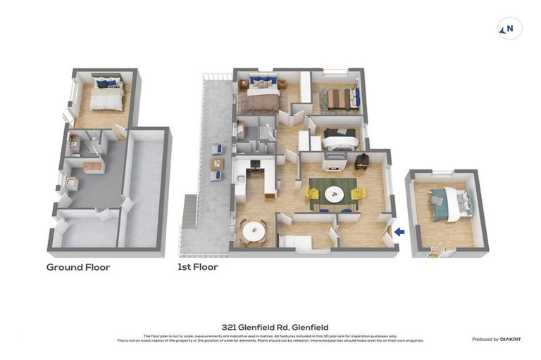 Photo of property in 321 Glenfield Road, Glenfield, Auckland, 0629