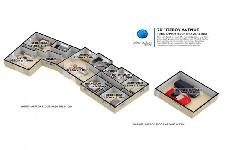 Photo of property in 70 Fitzroy Avenue, Fitzroy, Hamilton, 3206