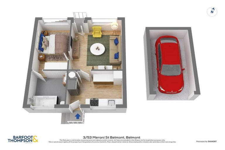 Photo of property in 3/53 Merani Street, Belmont, Auckland, 0622