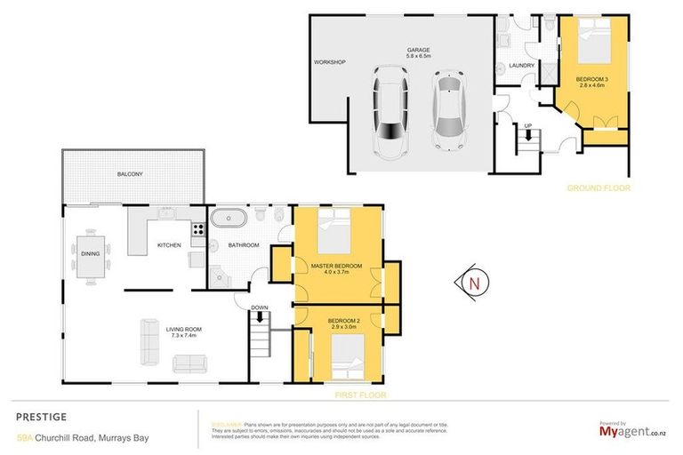 Photo of property in 1/59 Churchill Road, Murrays Bay, Auckland, 0630