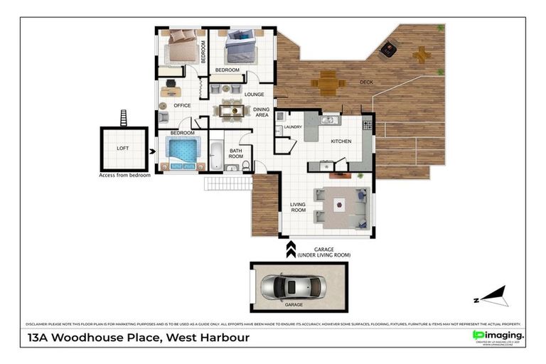 Photo of property in 1/13 Woodhouse Place, West Harbour, Auckland, 0618