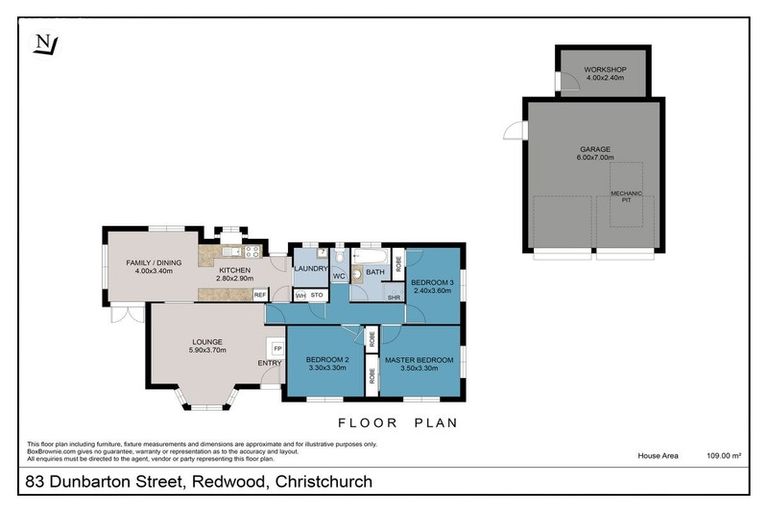 Photo of property in 83 Dunbarton Street, Redwood, Christchurch, 8051