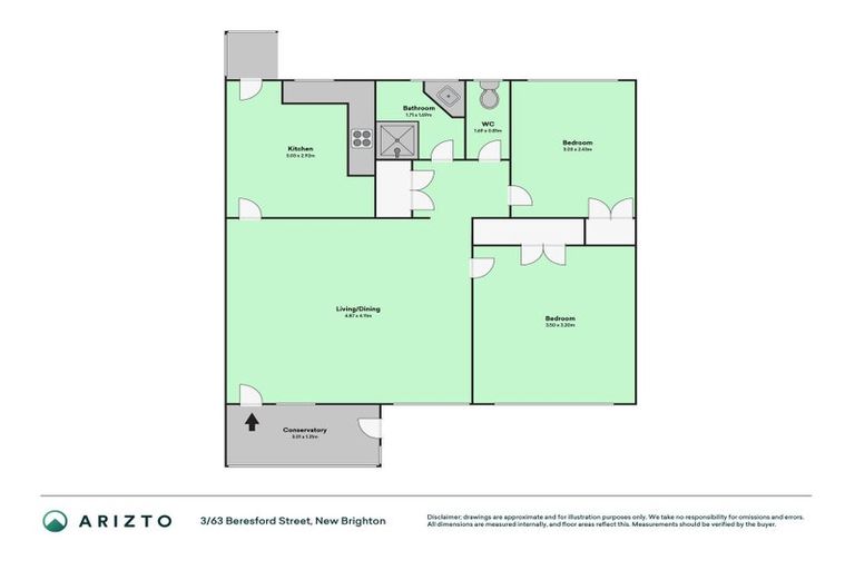 Photo of property in 3/63 Beresford Street, New Brighton, Christchurch, 8061