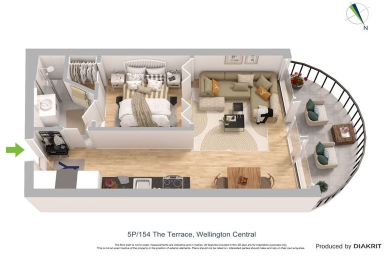 Photo of property in Atrium Towers, 5p/154 The Terrace, Wellington Central, Wellington, 6011