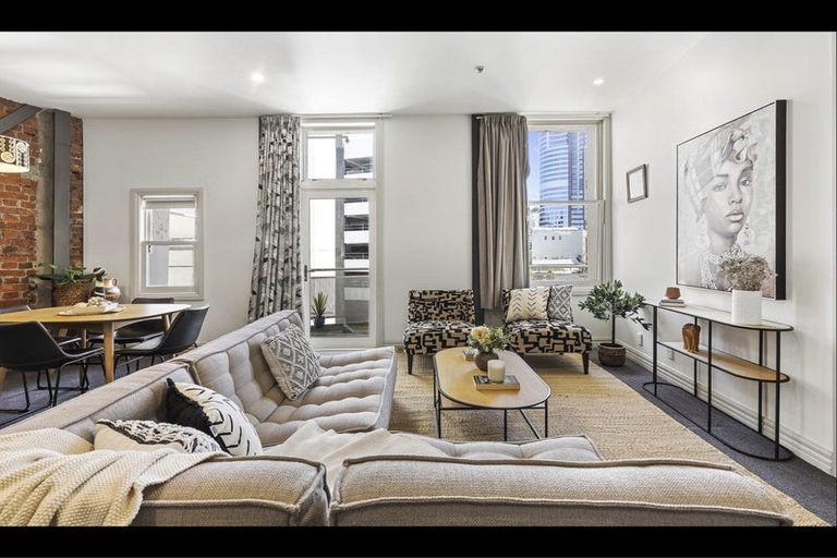 Photo of property in Columbia Apartments, 9/32 Cuba Street, Te Aro, Wellington, 6011