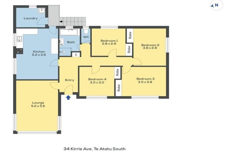 Photo of property in 34 Kirrie Avenue, Te Atatu South, Auckland, 0610