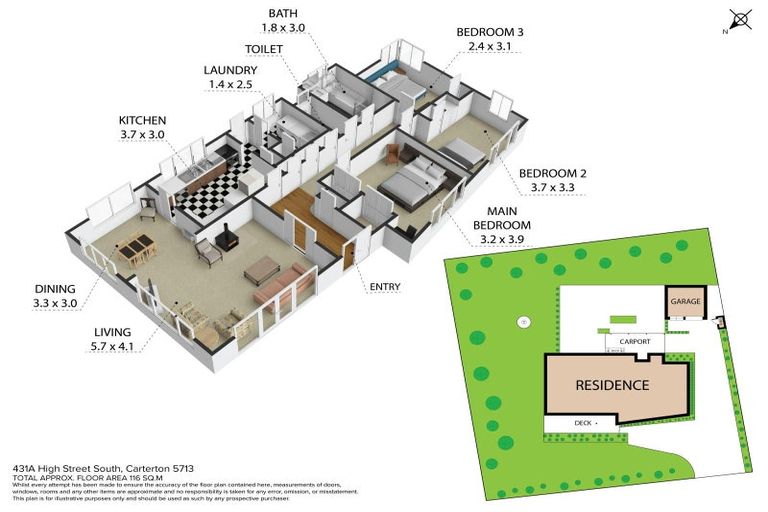 Photo of property in 431a High Street South, Carterton, 5713