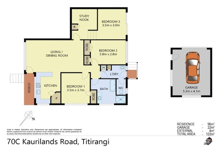 Photo of property in 3/70 Kaurilands Road, Titirangi, Auckland, 0604