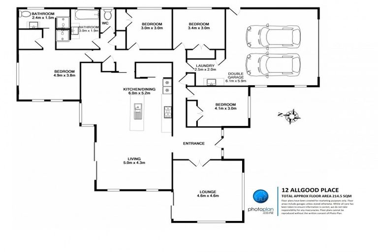 Photo of property in 12 Allgood Place, Rototuna North, Hamilton, 3210