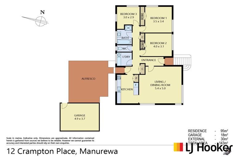 Photo of property in 12 Crampton Place, Manurewa, Auckland, 2102