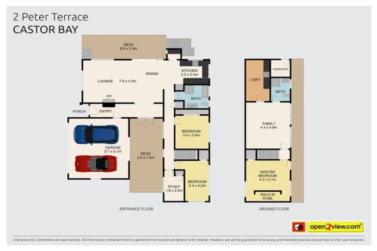 Photo of property in 2 Peter Terrace, Castor Bay, Auckland, 0620